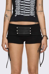 Corsair Military Lace-Up Mini Shorts