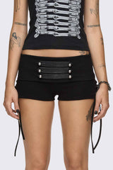 Corsair Military Lace-Up Mini Shorts