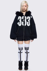 <333 Zip Up Hoodie