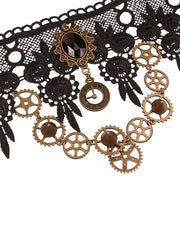 Steampunk Gear Lace Chocker