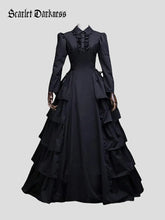 Victorian Gothic Multi-Layer Ball Gown