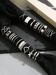 Gothic Open Ring Set 22 Pieces