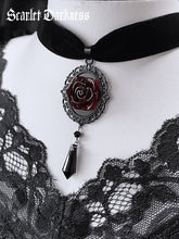 Gothic Dark Rose Choker