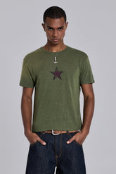 Green Star Sun Faded T-Shirt