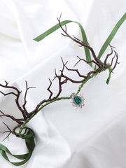 Forest Fairy Crown with Rhinestones