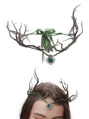Forest Fairy Crown with Rhinestones