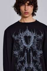 Kasper Digi Waffle Black T-Shirt