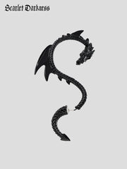Retro Punk Flying Dragon Earrings