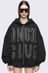 Angel Club Zip Up Hoodie