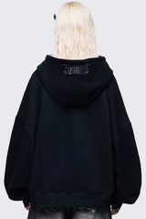 Burning Heart Zip Up Hoodie