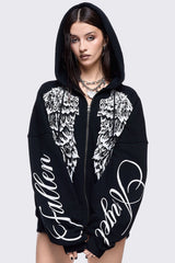 Fallen Angel Zip Up Hoodie
