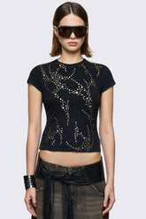 Frances Studded Baby Tee