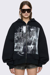 Go to Hell Zip Up Hoodie