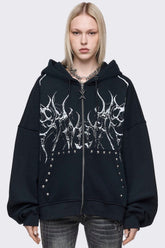 Hearth of Horns Zip Up Hoodie