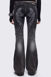 Holy Damage Flared Jeans
