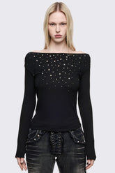 Maria Black Off-Shoulder Top