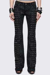 Riot Studded Bootcut Jeans