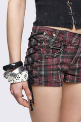 Scarlett Plaid Mini Shorts