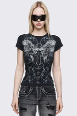 Winged Cross Baby Tee