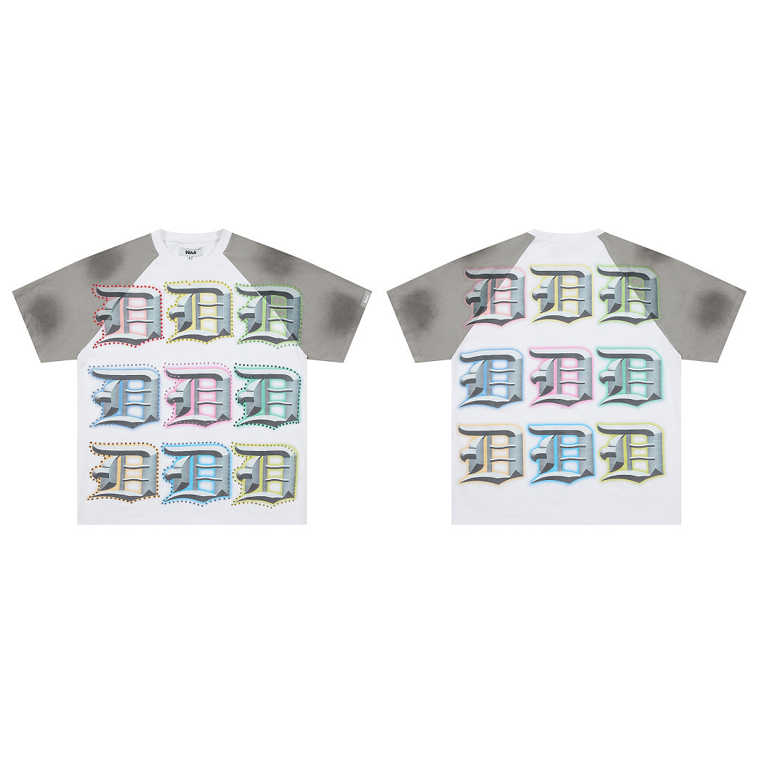 DUAA Grid Logo Raglan Tee