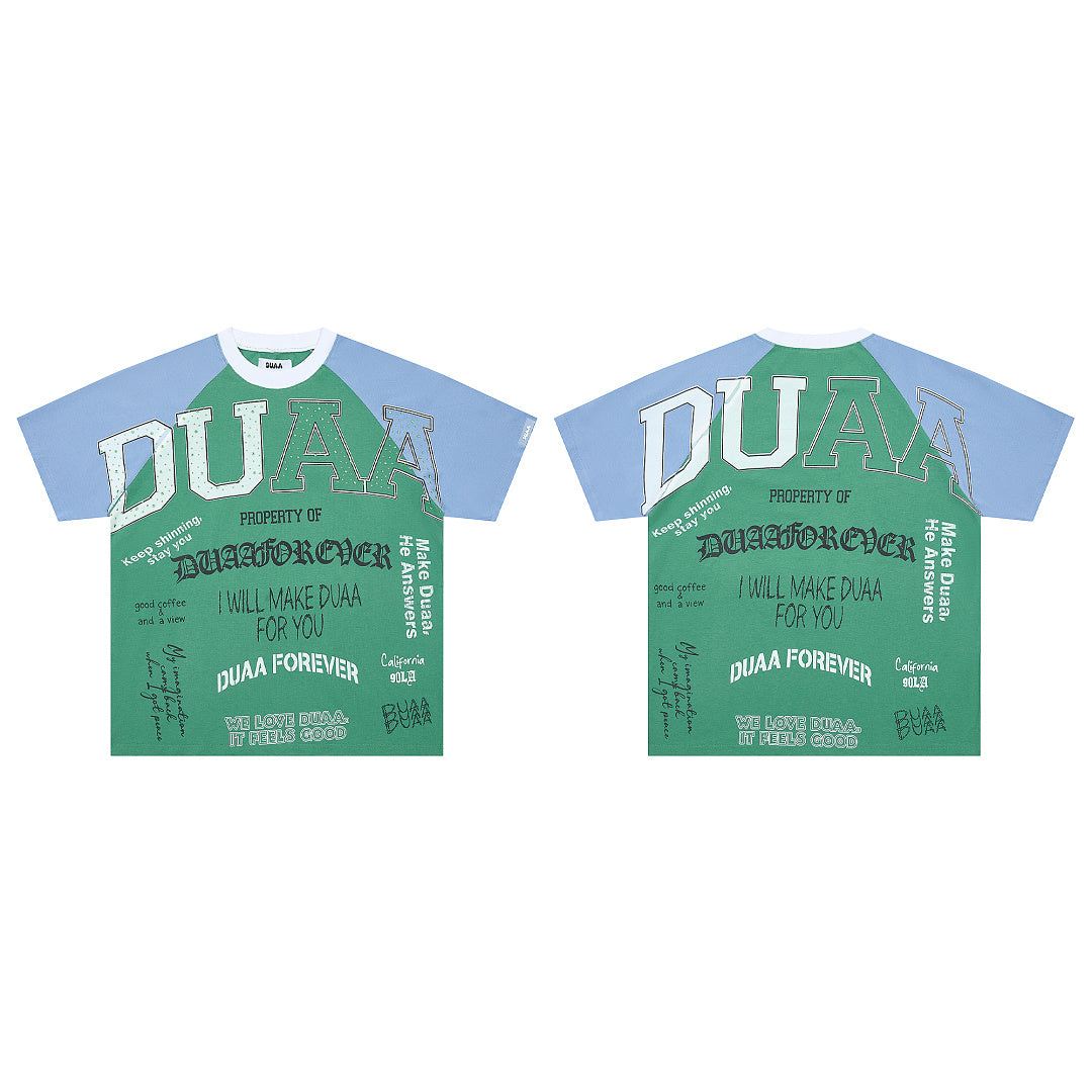 DUAA Court Text Raglan Tee