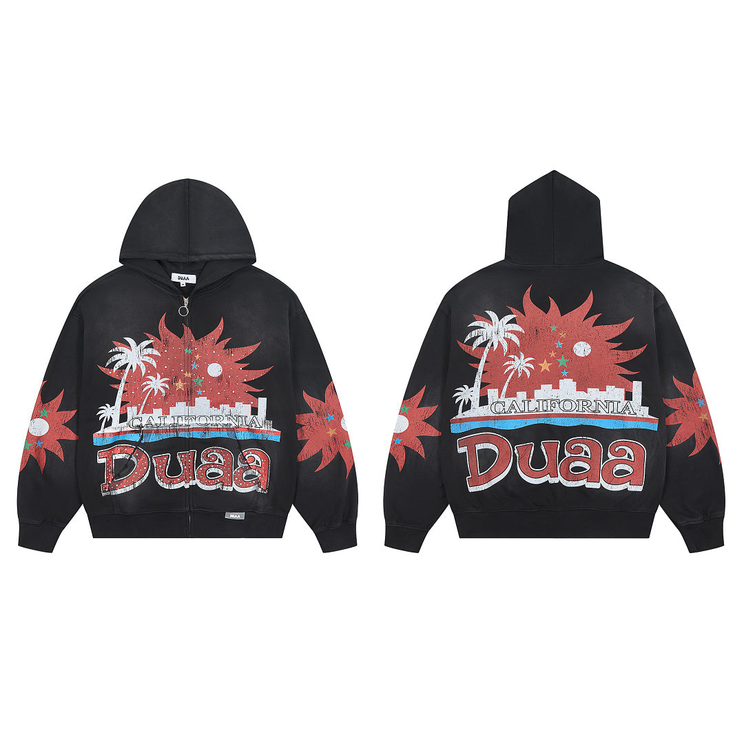 DUAA California Sunset Zip Hoodie