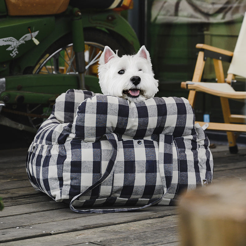 Portable ISOFIX Dog Car Seat Bed with LATCH System