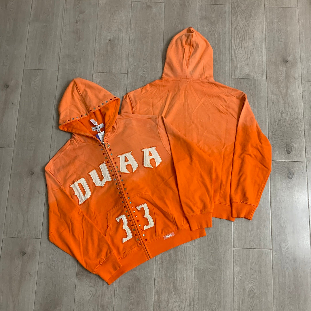 DUAA #33 Studded Zip Hoodie