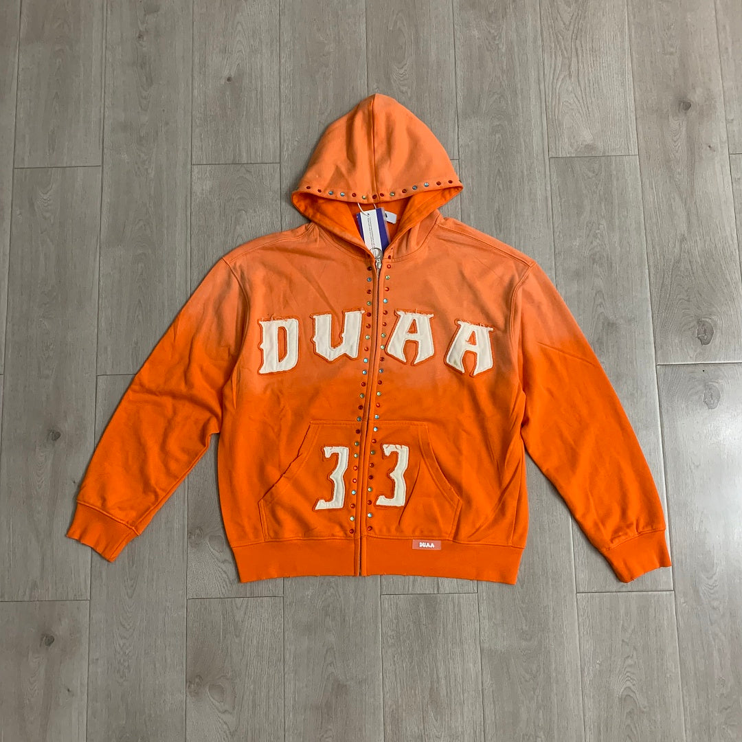 DUAA #33 Studded Zip Hoodie
