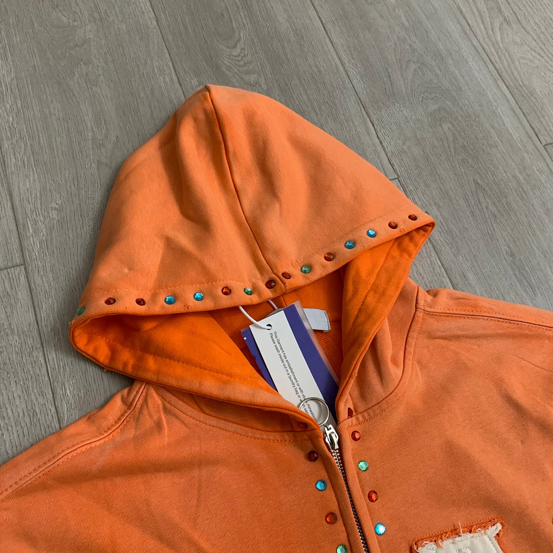DUAA #33 Studded Zip Hoodie