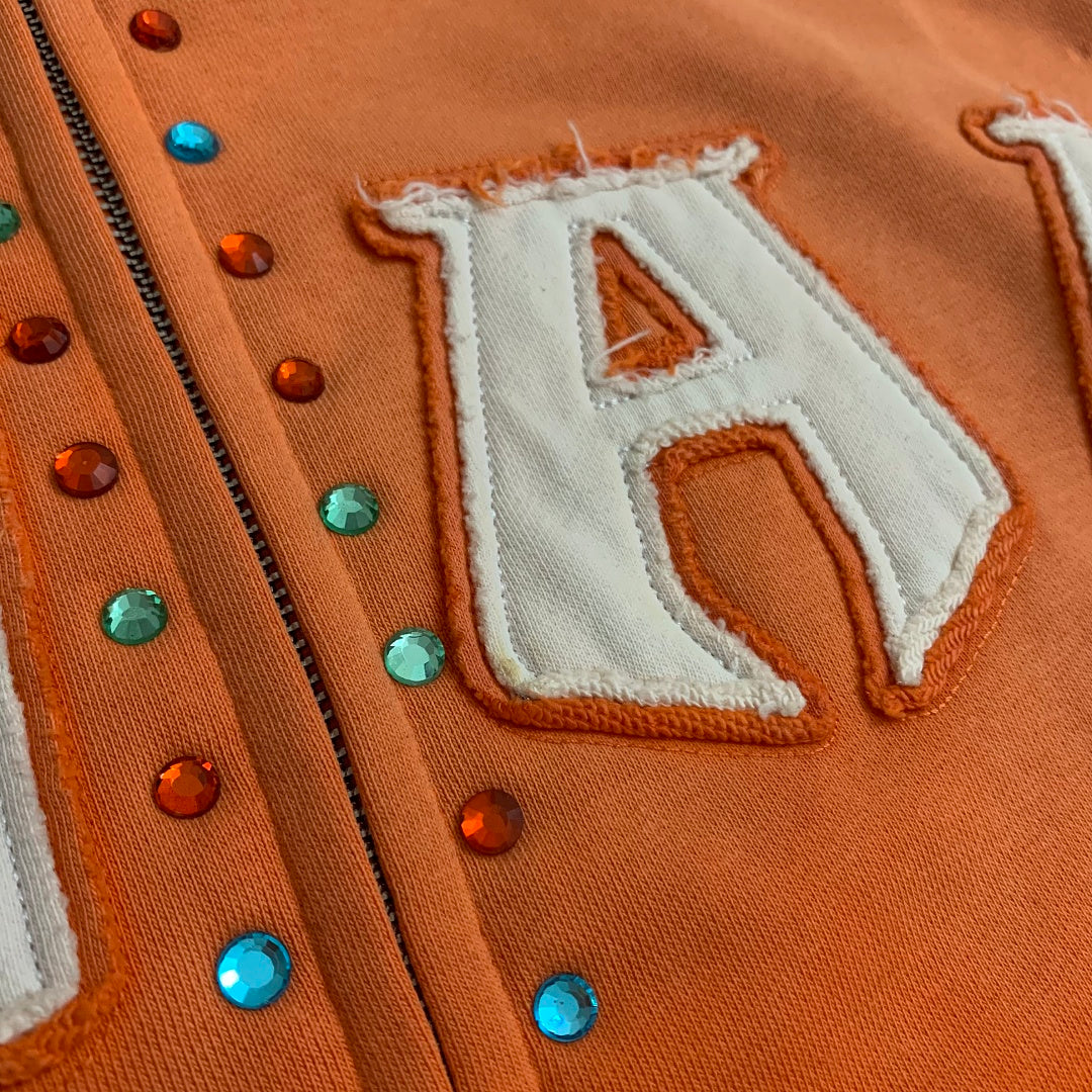 DUAA #33 Studded Zip Hoodie