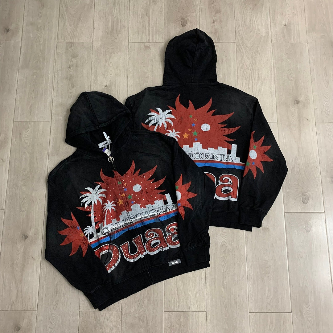 DUAA California Sunset Zip Hoodie