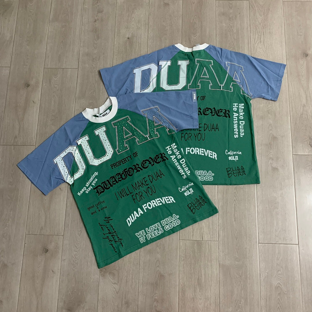 DUAA Court Text Raglan Tee