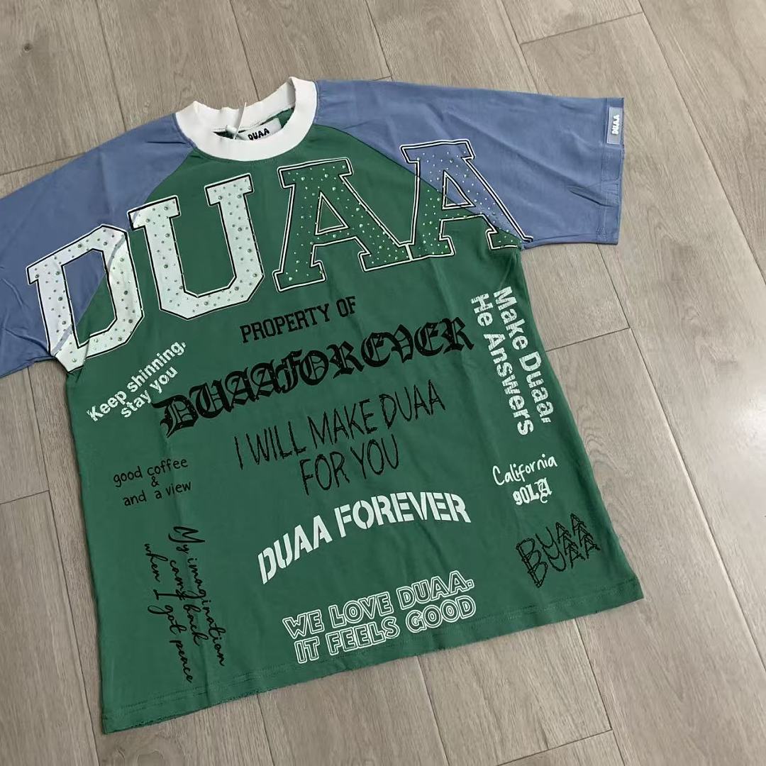 DUAA Court Text Raglan Tee