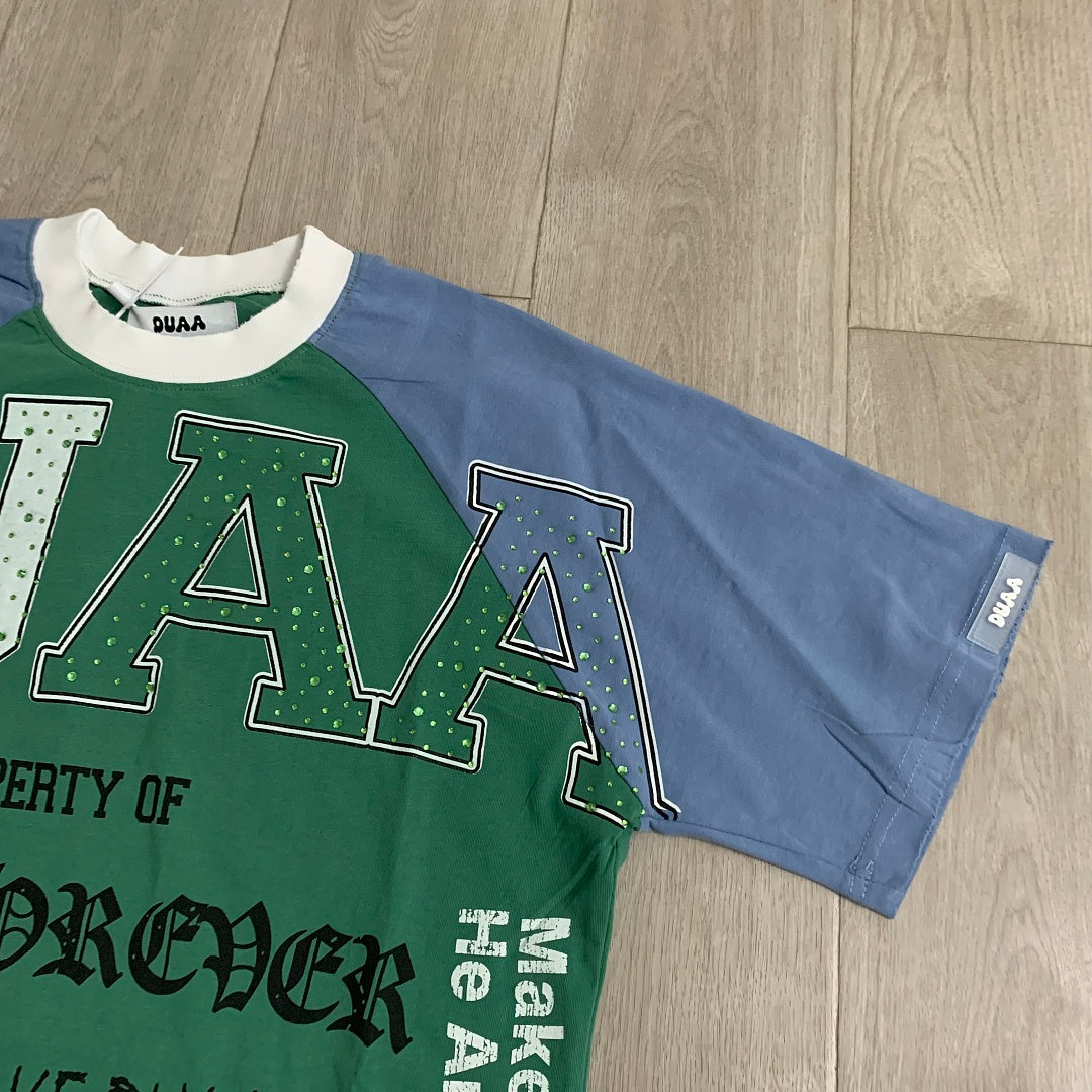 DUAA Court Text Raglan Tee