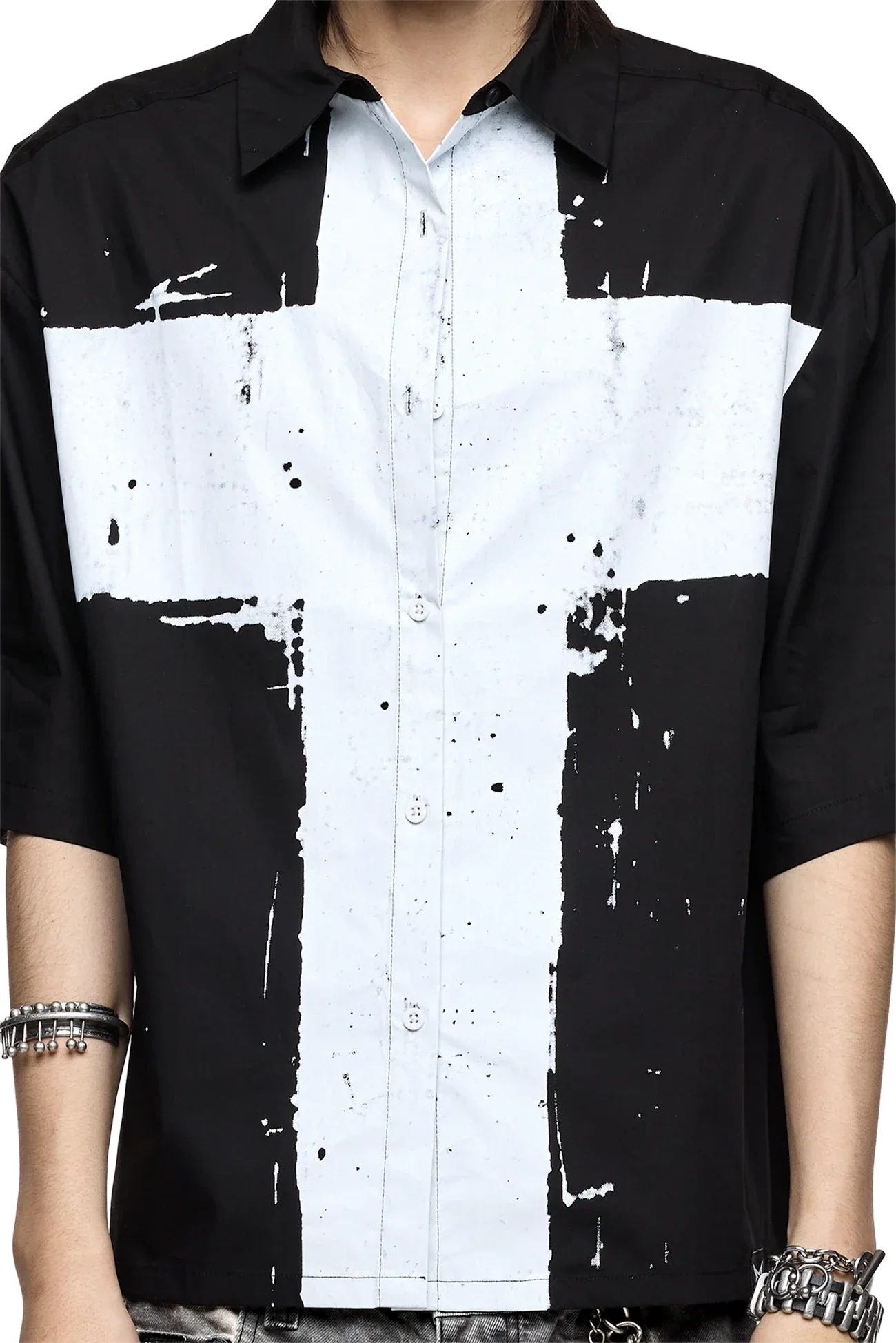 Never Saint Black Shirt