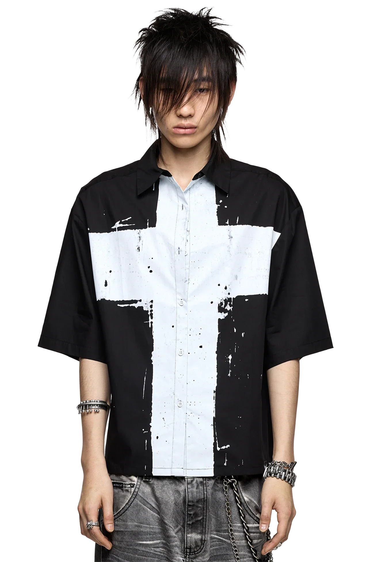 Never Saint Black Shirt