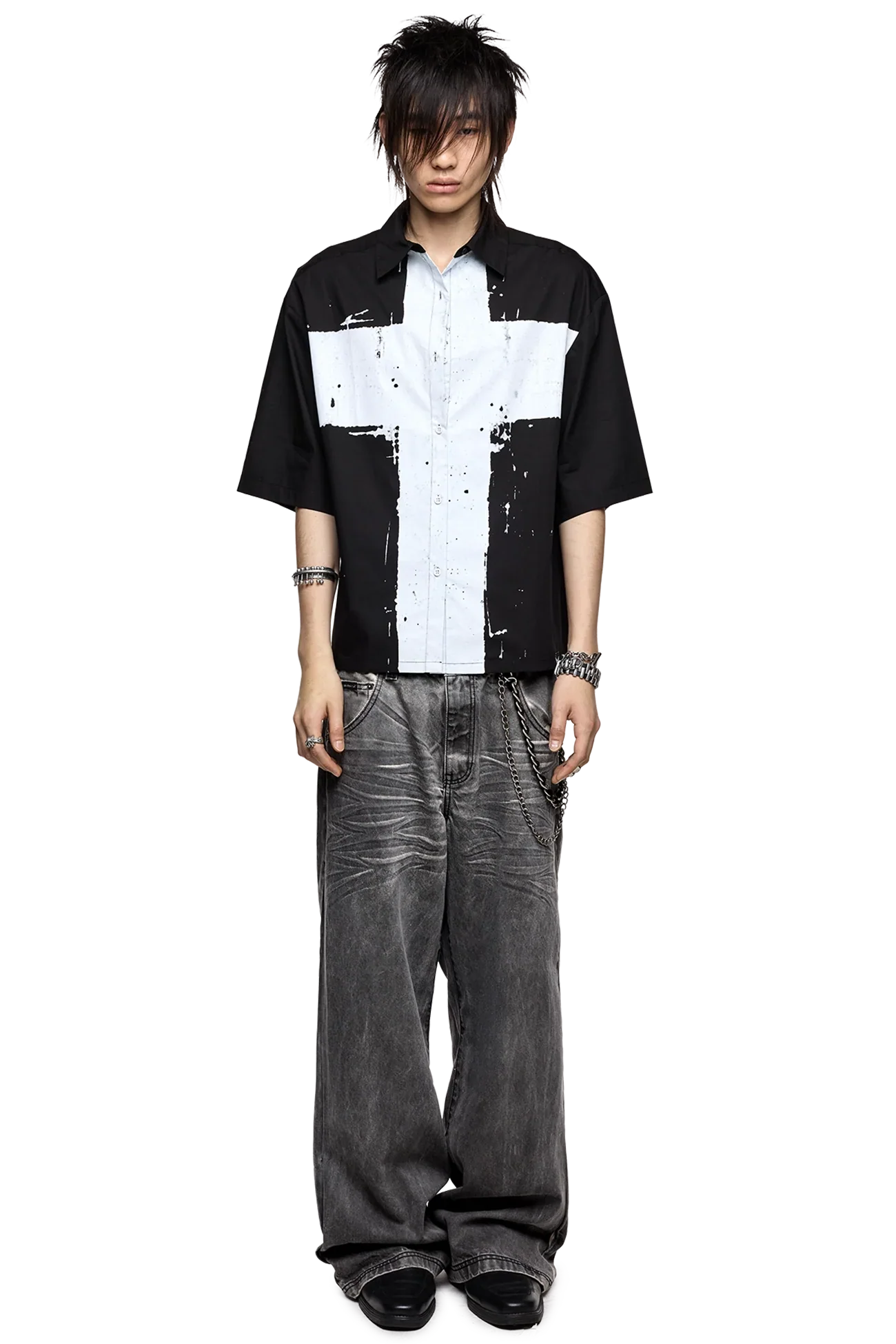 Never Saint Black Shirt