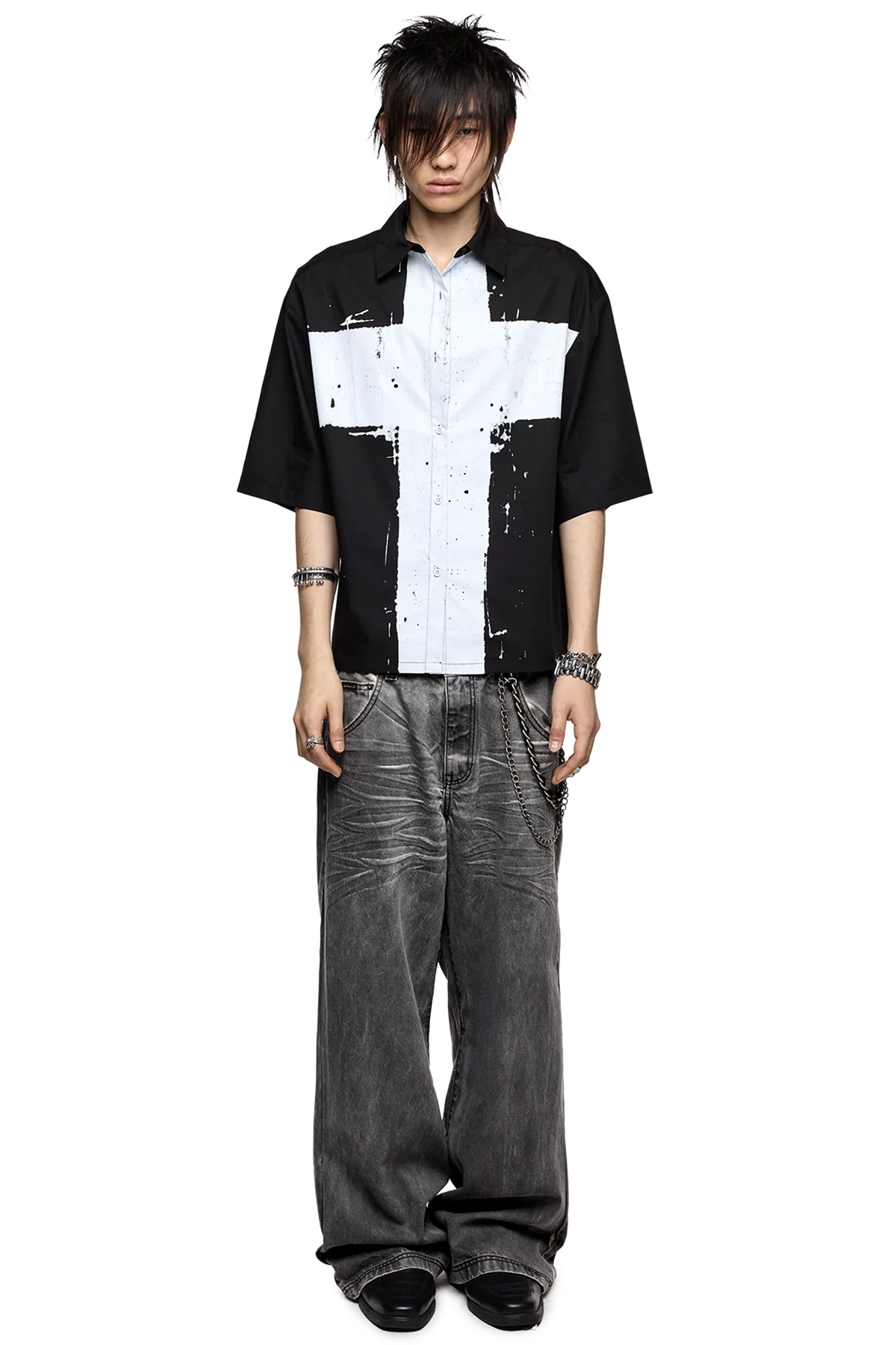 Never Saint Black Shirt