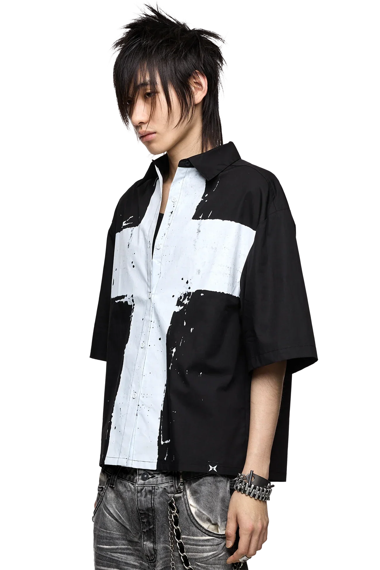 Never Saint Black Shirt