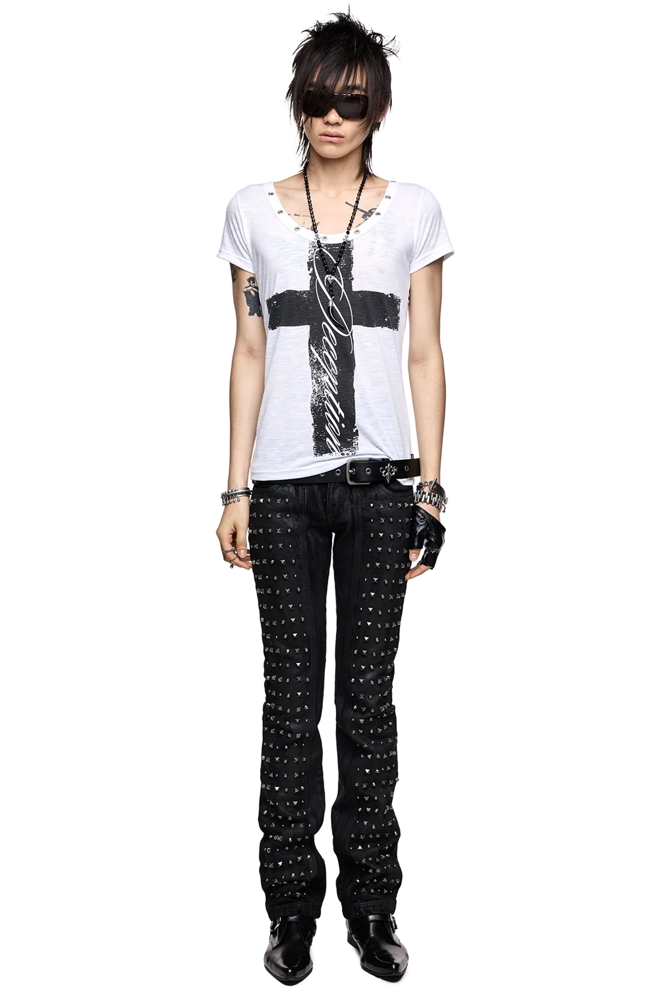 Riot Studded Bootcut Jeans