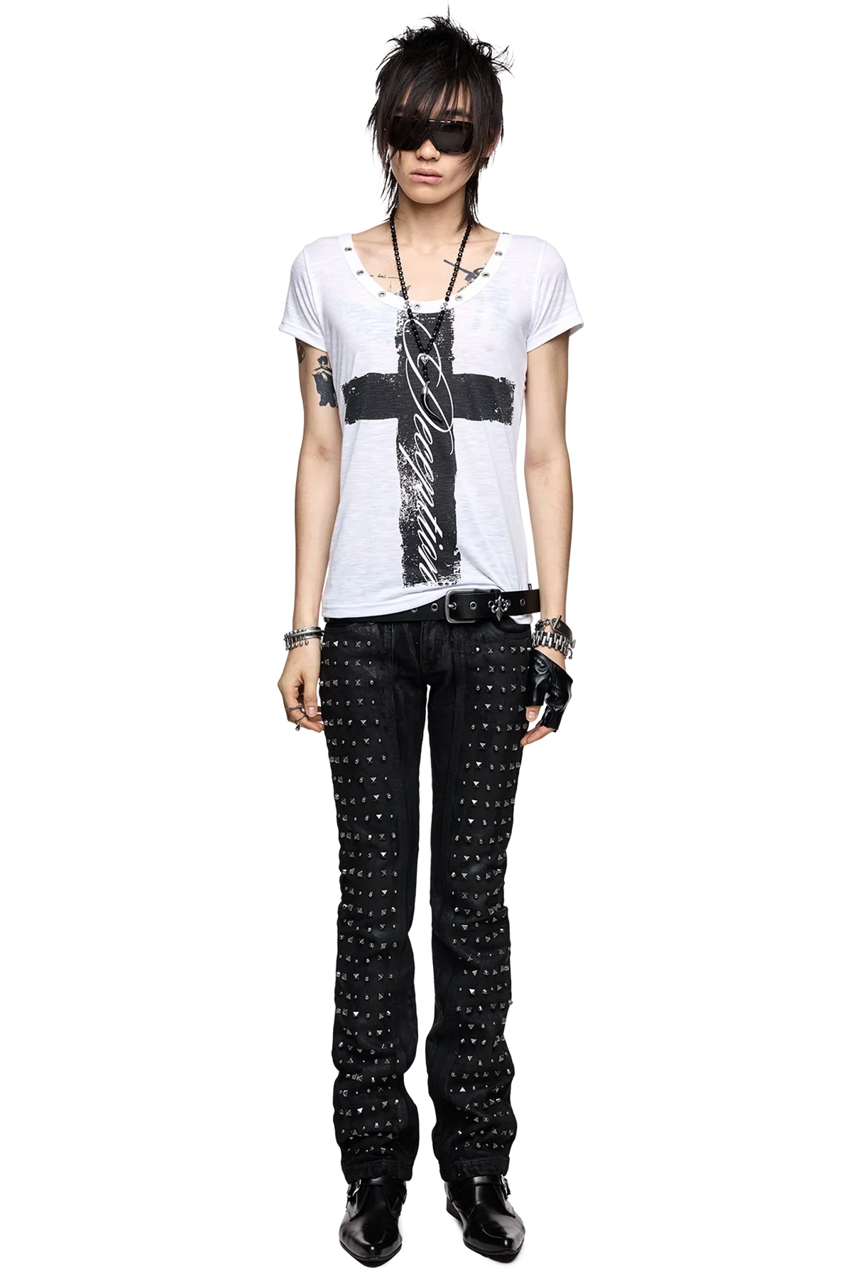 Riot Studded Bootcut Jeans
