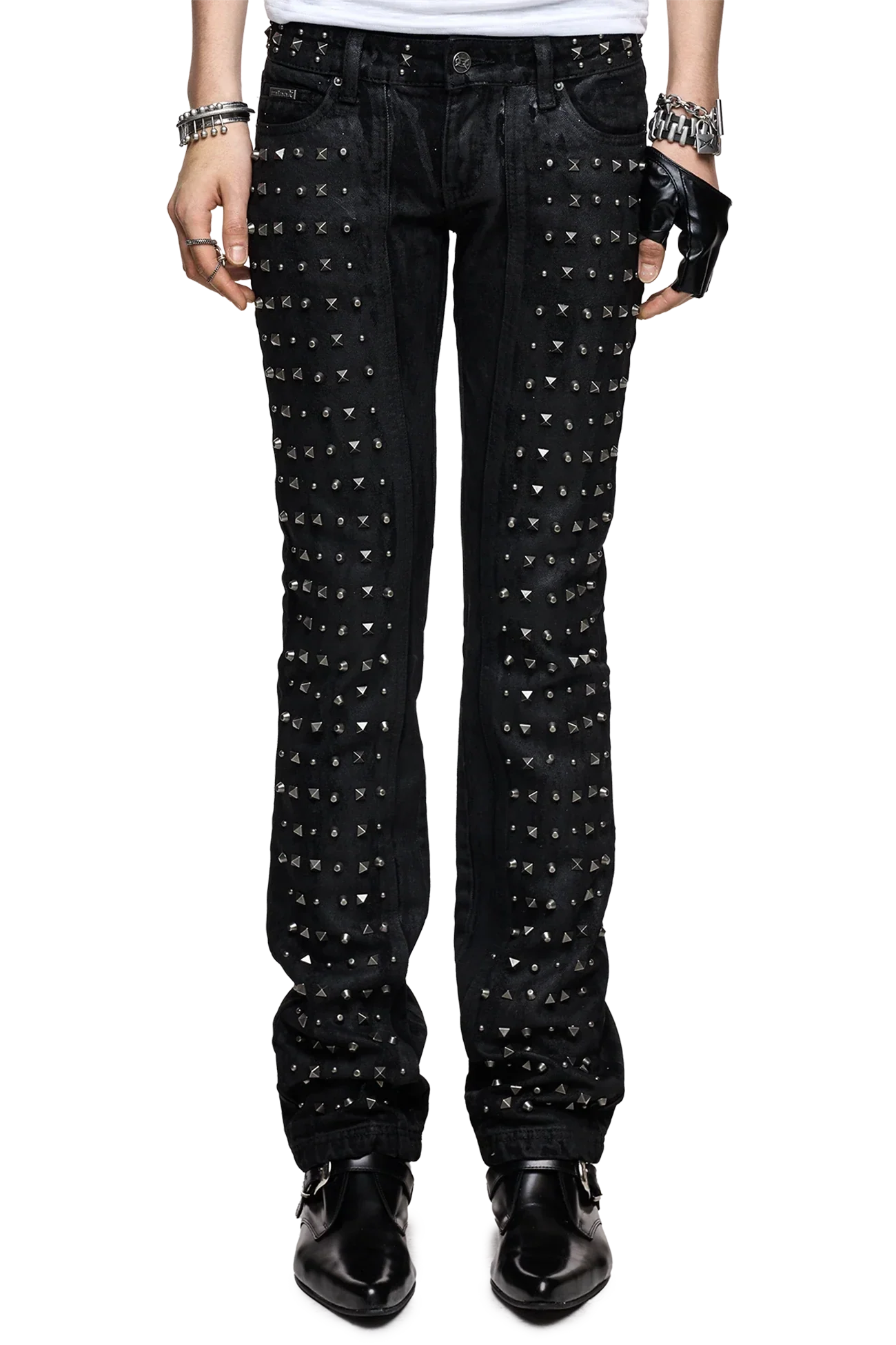 Riot Studded Bootcut Jeans