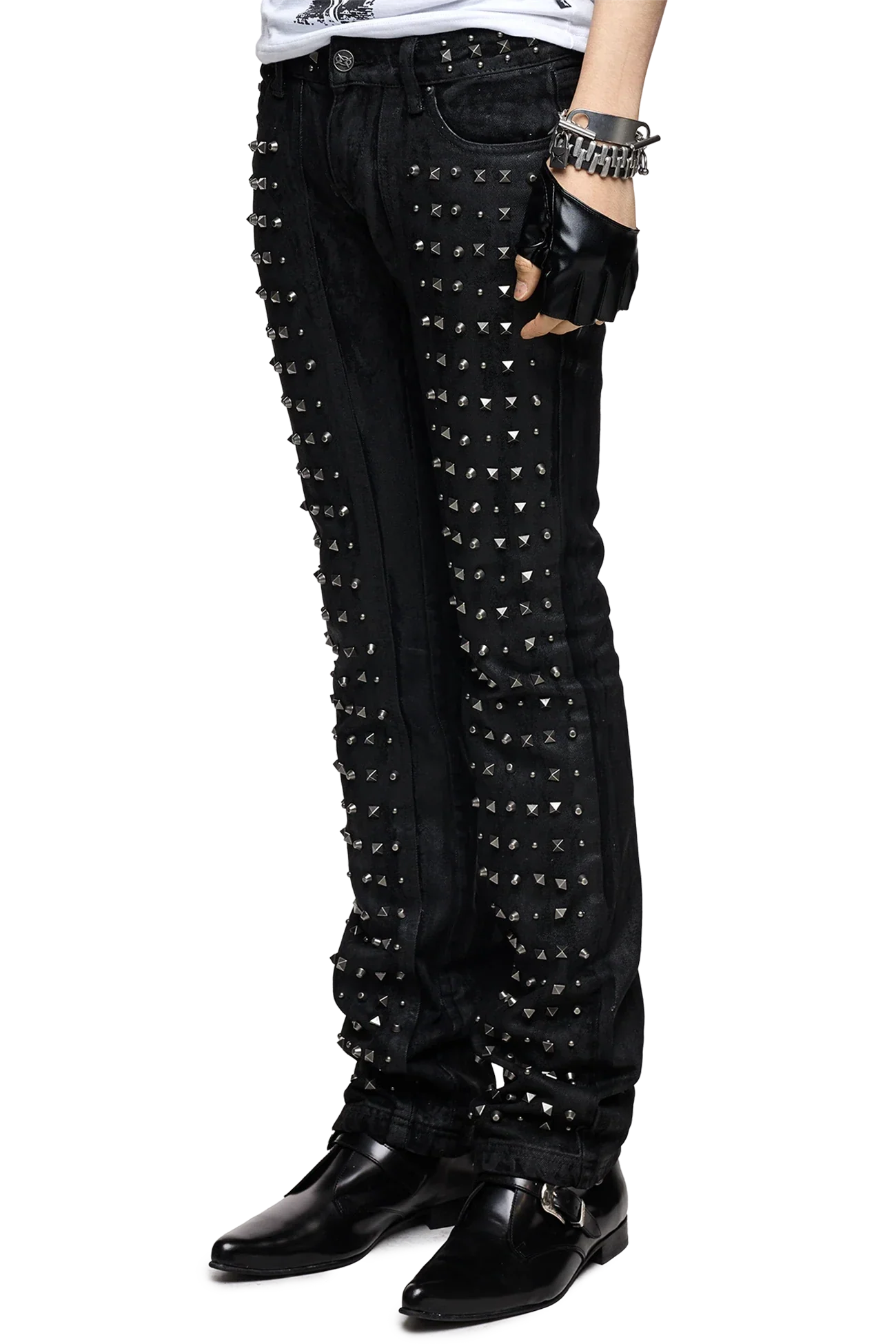 Riot Studded Bootcut Jeans