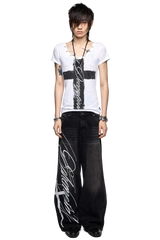 Ephemeral Graphic Baggy Jeans