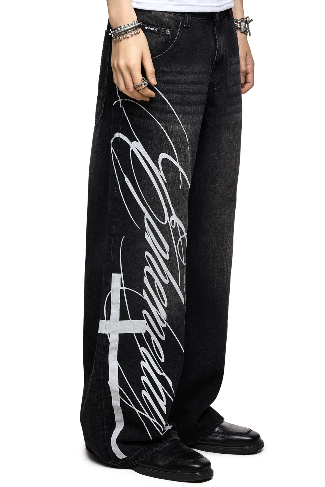 Ephemeral Graphic Baggy Jeans