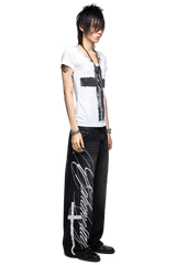 Ephemeral Graphic Baggy Jeans