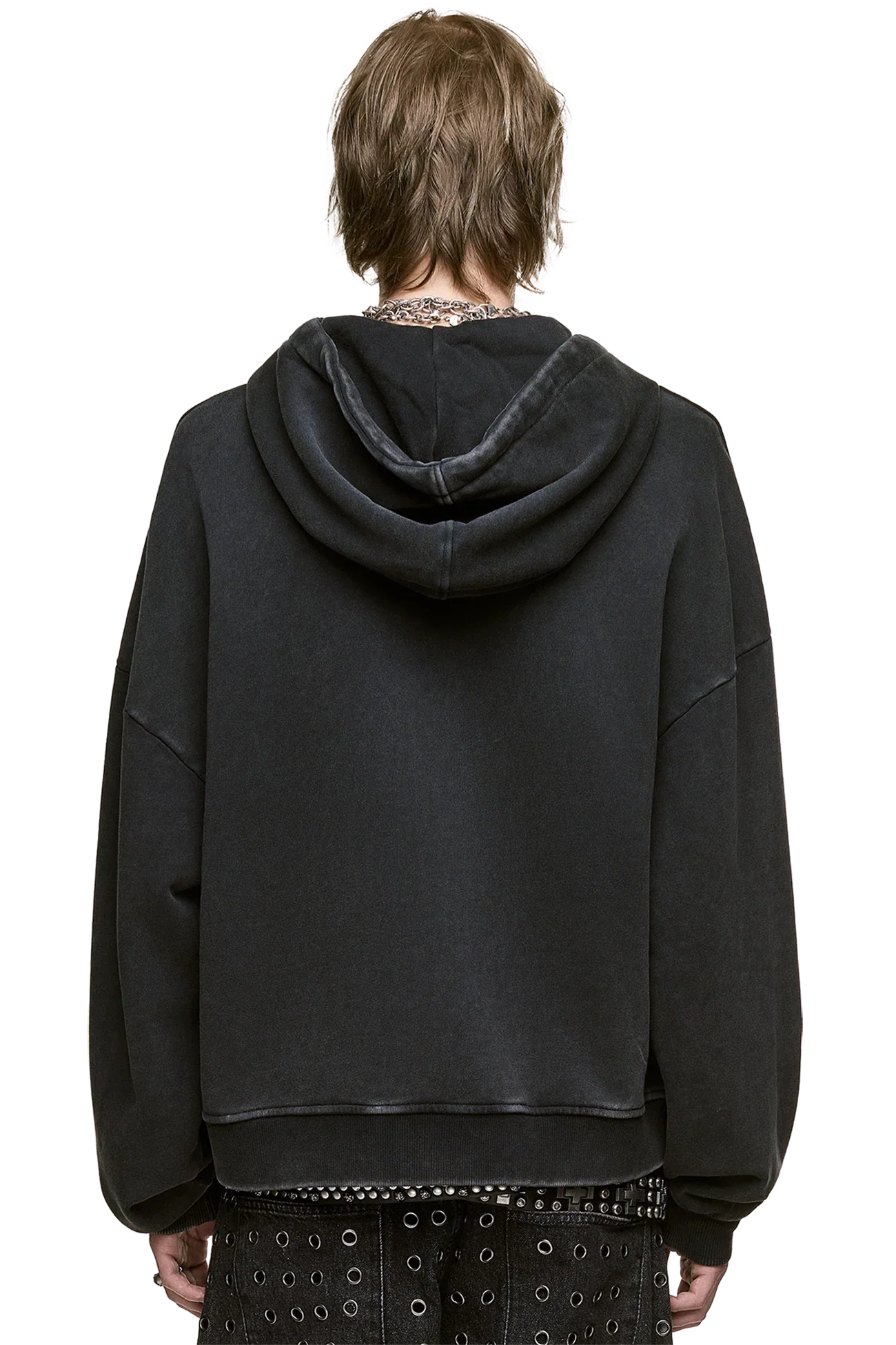 Blackout Washed Zip Up Hoodie