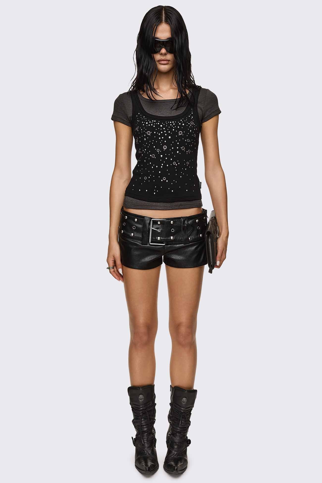 Rumour Layered Studded Top