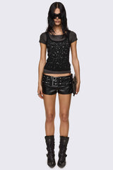 Rumour Layered Studded Top